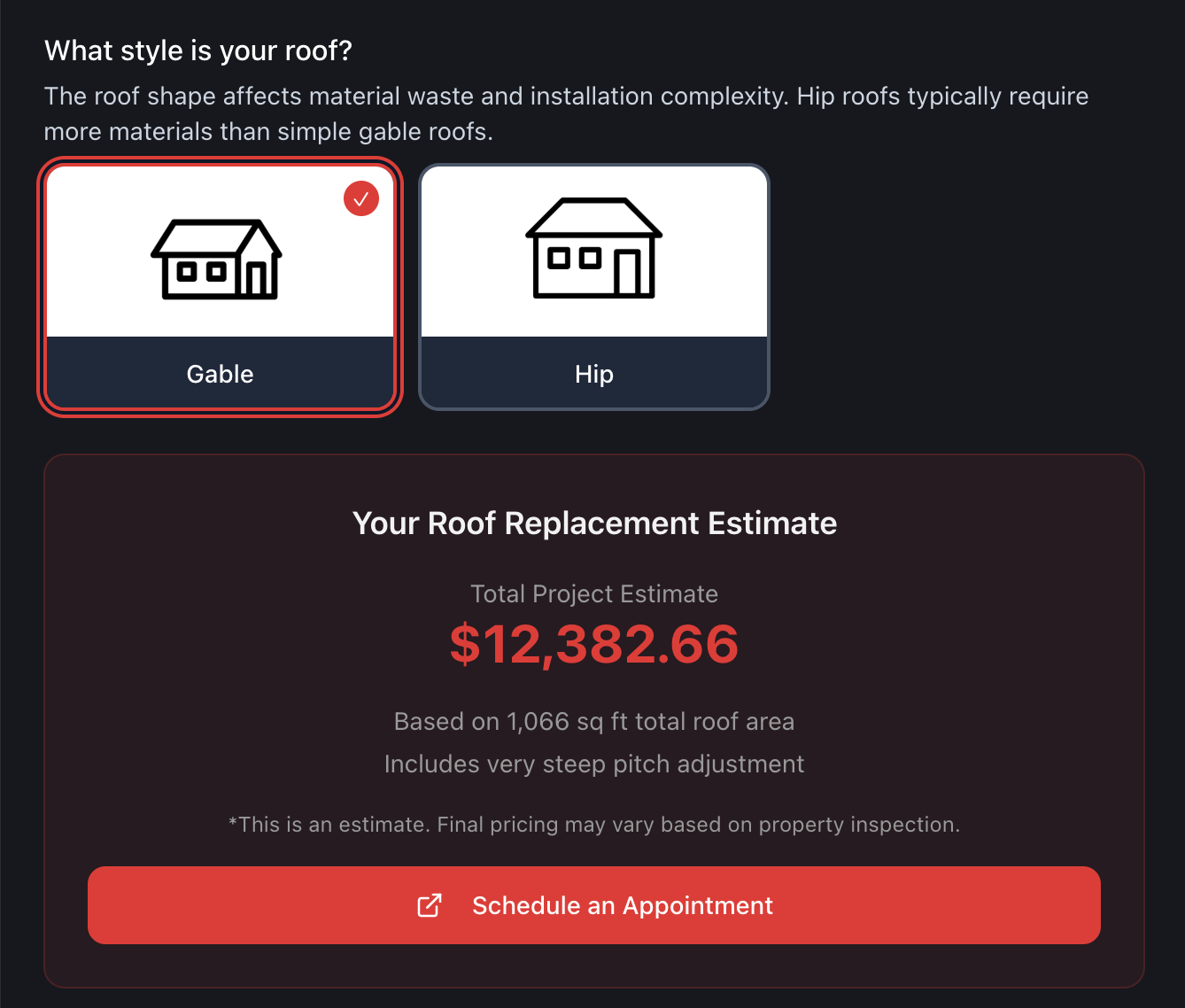 Lawn service estimate